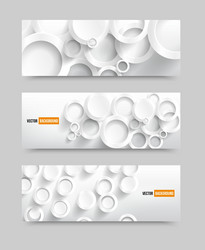 banner blank circles 20062013 vector image