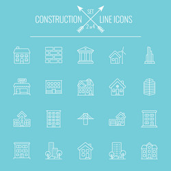 construction icon set vector