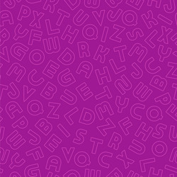 seamless simple alphabet pattern vector image