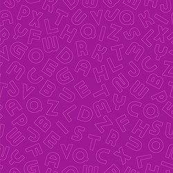 seamless simple alphabet pattern vector