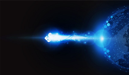 abstract arrow light out technology background vector image