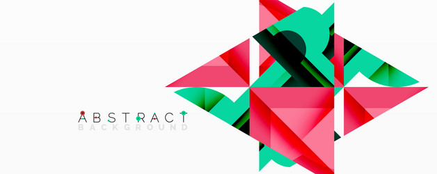 geometric shapes overlap creating vibrant vector image