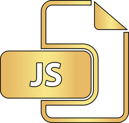js computer symbol vector image