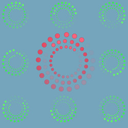 Round preloader animation frame vector