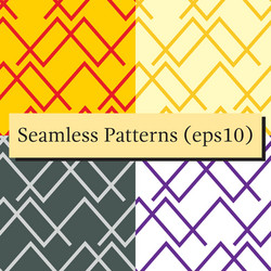 seamless abstract horizontal lines patterns vector image