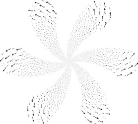 curve arrow curl twist vector image