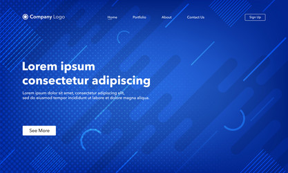 abstract background website landing page template vector image