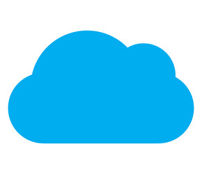 cloud symbol icon shape for computing vector image