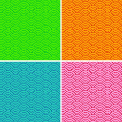 set of colorful abstract seamless patterns vector image