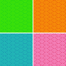 Set of colorful abstract seamless patterns vector