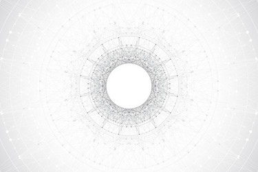 digits abstract background with connected line vector image