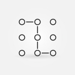 machine learning or neural network icon vector image