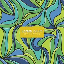 seamless pattern abstract leaf conture background vector image
