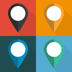 set of pointers to the map on different vector image