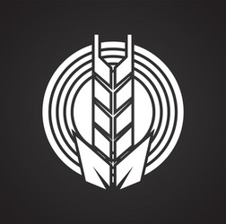 cereal icon on background for graphic and web vector image