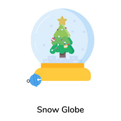 Snow globe Royalty Free Vector Image - VectorStock