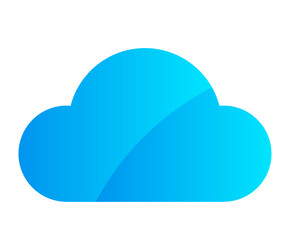 cloud symbol icon shape for computing vector image