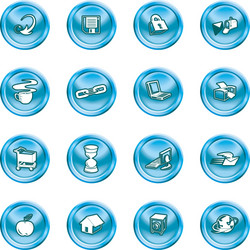 internet and computing icons vector