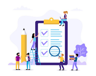 To-Do List with Checkmarks vector image