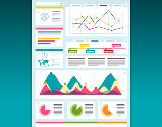 web design dashboard template creative layout vector