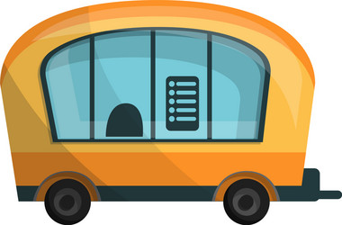 City info truck icon cartoon style vector