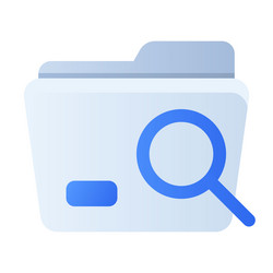 find folder empty state single isolated icon vector image