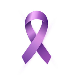 Purple Lupus Awareness Ribbon Vector Image