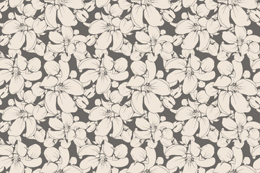 Floral seamless pattern design for fabric vector