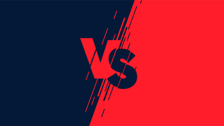 versus screen flat modern design battle headline vector