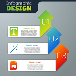set text magic wand and ps file document vector image