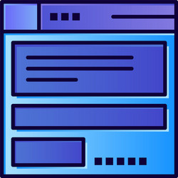 file browser computing code flat color icon vector image
