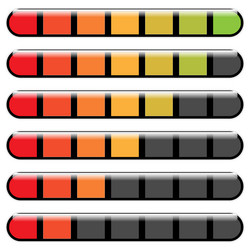progress bar steps phases level indicator vector image