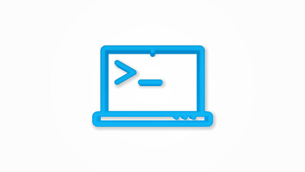 programming code on laptop application realistic vector image