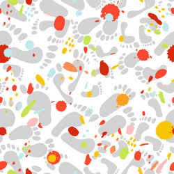 Seamless pattern with traces different sizes vector