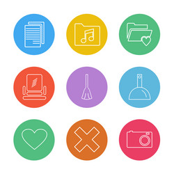 files file type windows os documents vector image