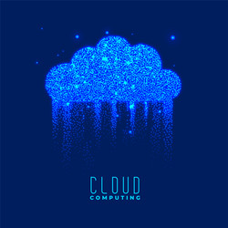 creative and shiny cloud computing encryption vector image