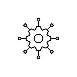 algorithm icon isolated on white background vector image