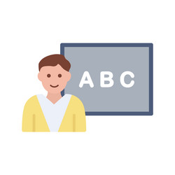 Class icon image suitable for mobile apps vector