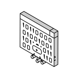 Cross-site scripting isometric icon vector