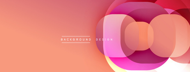 abstract design features overlapping circles vector image