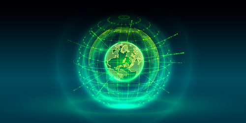 Transfer element global planet earth point black Vector Image