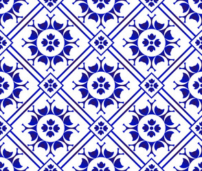 Vintage tile pattern design Royalty Free Vector Image
