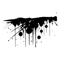 Black ink splatters Royalty Free Vector Image - VectorStock