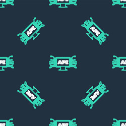 line computer api interface icon isolated seamless vector image