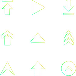 arrows directions pointer arrow user vector image