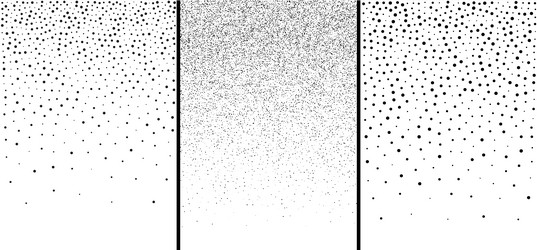 set of abstract gradient circle dots backgrounds vector image