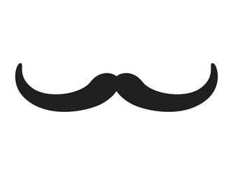 Hipster mustache icon vector