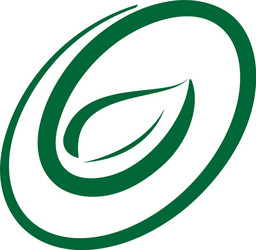 Teak leaf logo badge design Royalty Free Vector Image