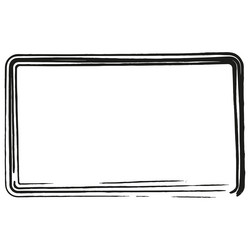 grungy rectangular frame eps vector image