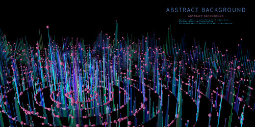 abstract big data radial round graphs quantum vector image